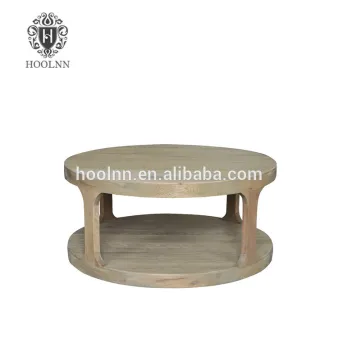 French-style Weathered Oak Wood Coffee Table HL387-105