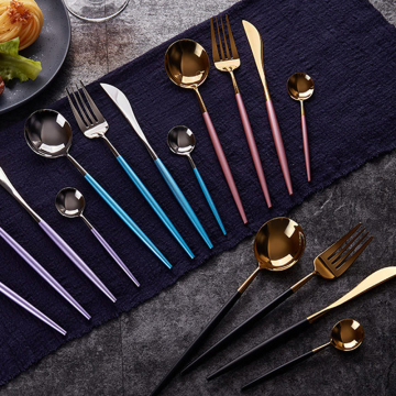 models Spoon fork knife factory cutlery hotel cutlery set European style talheres para buffet