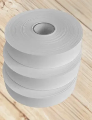 Customized White Tyvek Cotton Ribbon With Paper Print