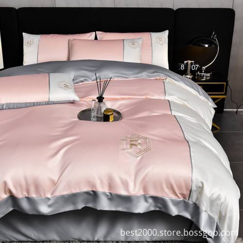 High-End Affordable Luxury 60 Piece Contrast Color Cotton Quilt Set