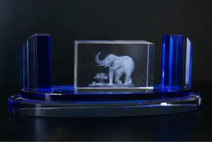 3D Argus Laser Engraving Crystal Glass Ornaments