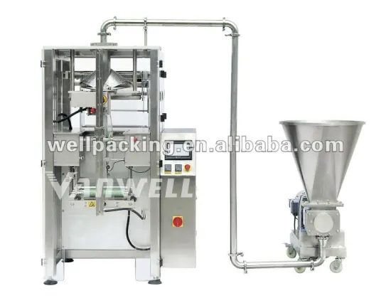 Liquid paste/Shampoo/oil/water/milk/juice Pouch Packaging Machine, vertical packing machinery with auger filler