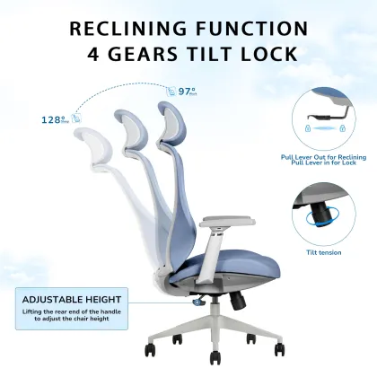 Ergonomic Office Chair: New Studio Commercial Conference Task Recliner Mesh Swivel Fabric Upholstered Execut Office Chair