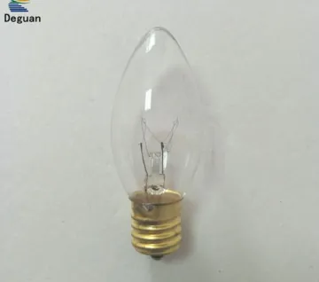 C9 E14 Clear Shell Lighting Tungsten Candle Filament Bulb for Sale