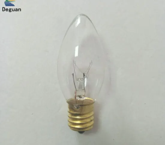 C9 E14 Clear Shell Lighting Tungsten Candle Filament Bulb for Sale