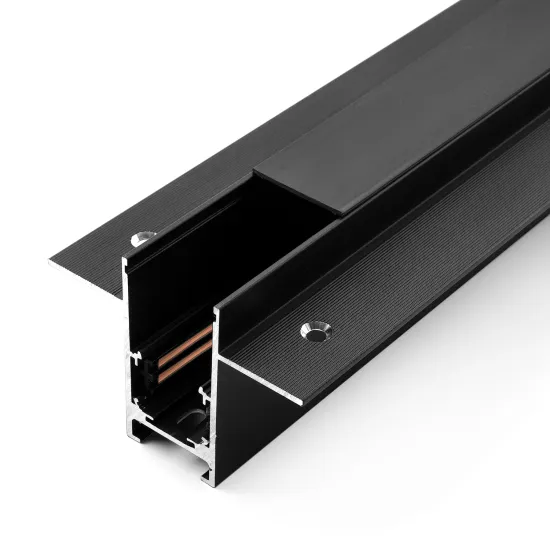 Four Wire Recessed Track Low Voltage Ceiling 24V/48V Ultra Thin Magnetic Rail
