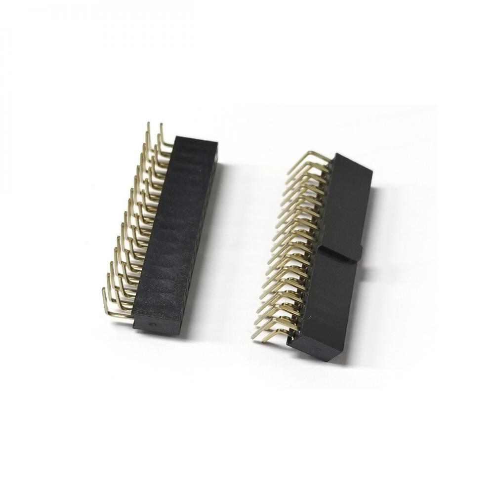 2.0 Double Row Female Connectors with 90° Convexity