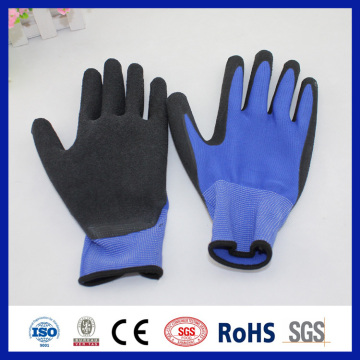 2016 High quality black PU palm coated anti oil gloves,wholesale working safety gloves for inspection electronic work