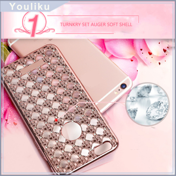 Fashion Lady Pearl Electroplating Cell Phone Case For Iphone 6s / 6s plus / 5SE ,Shockproof Case Covers For Samsung A510