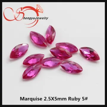 wholesale price AAA marquise synthetic 5#corundum stone