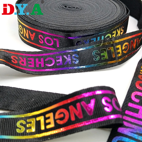 Printo de impressão de poliéster brilhante personalizada Web Wrap Webbing