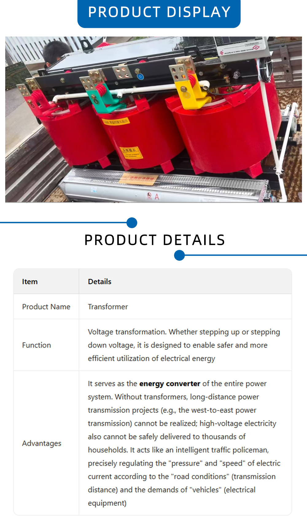 Low-Voltage Power Transformer X