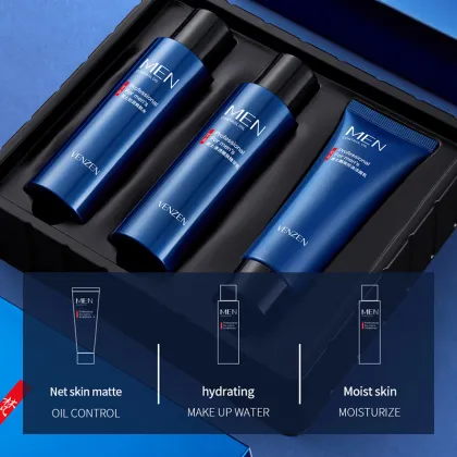 Men'sCool skin care products clean Three piece set