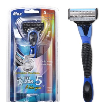 Five-Blade Men's Reusable Razor - Wholesale