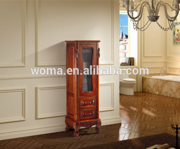 french bathroom vanity cabinet/ modern oak wood small bathroom vanity cabinet 8224H