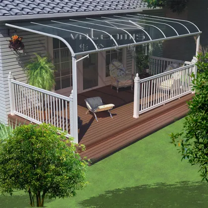 2015 decorative aluminum rain-proof shed for sales