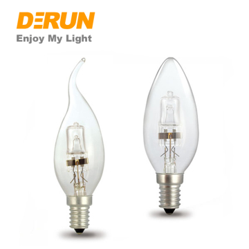 Halogen Candle Bulb C35 CAL35 SES - 18W to 42W, 110V/220V, Dimmable Chandelier Lamp