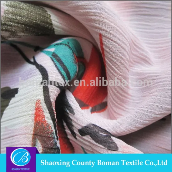 China suppliers New style Fashion Woven patterned chiffon fabric