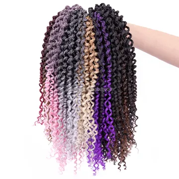 AliLeader 14Inch Synthetic Passion Kinky Twist Marley Curly Crochet Extension Ombre Braid Pretwisted Spring Twist Hair