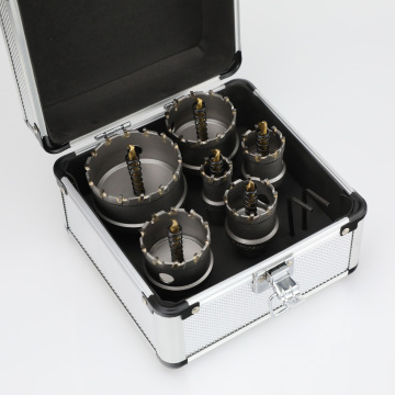 6PC Carbide-Tipped Drill Bit Set for Stainless Steel, Concrete, and Wood