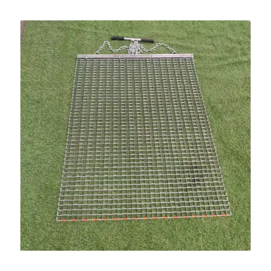 3x3 3x4 3x5 Galvanized Metal Drag Mats: Heavy Duty Soil Preparation Tool for Even Spread