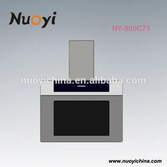 Modern design kitchen appliance wall mounted range hoods from NuoYi