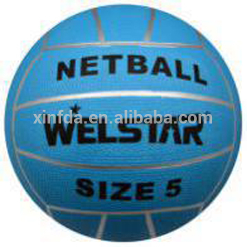 Hot selling outdoor indoor sport training ball rubber netball ball for wholesale