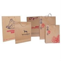150 - 320mm Bag Height 4-5 Color Print Flexo Printing Kraft Paper Gift Bags