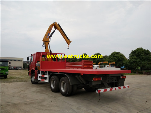 Sinotruk 10 gurudumu 12ton lori cranes