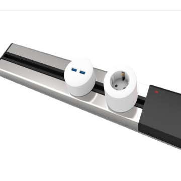 Cost-effective Power Track with 2 Adapters and Removable Socket