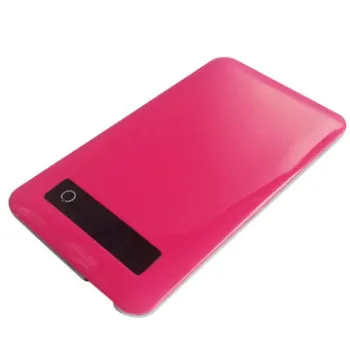 Power bank, fashion/smooth/ultra-thin, 4000mAh/3.7V, Lithium-polymer, one USB output/micro USB input