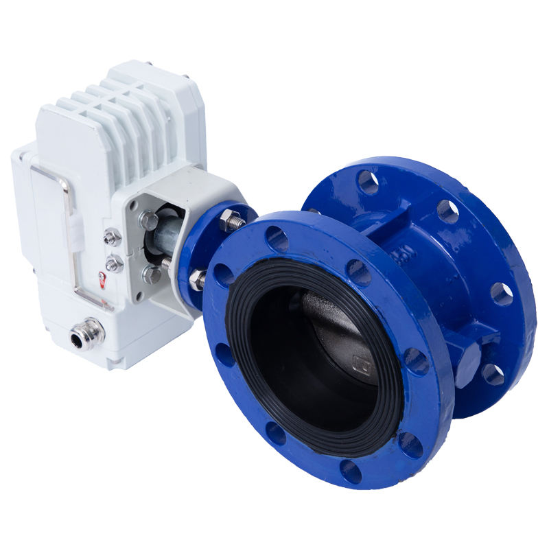 DN50-DN600 Electric butterfly valve with metal seal flange