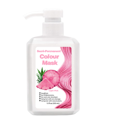 Condicionador de cor de cabelo pastel semi -permanente orgânico