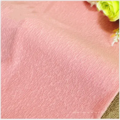 Breathable Pink Doris Cloth Jacquard Knitting Fabrics