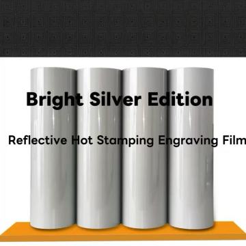 Bright Silver Reflective Heat-Press Embossing Film