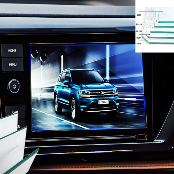 Vidro de seda do painel central de carros EV Carros Central