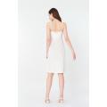 Ladies white slip dress