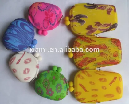 mass production printed leopard stripe and beautiful floralpattern silicone smart wallet