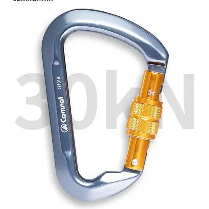 D Shape Rock Climbing Carabiner 30KN
