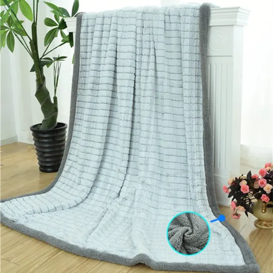 New Design Popular Soft and Warm Sherpa Fleece Blanket For Winter King Queen Size Fax Fur Blanket