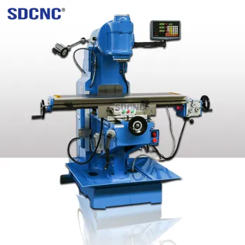 X5028 Vertical Milling Machine with Boring Head and Milling Cutter