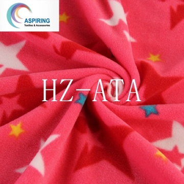 Printed 100%Polyester 150d/288f Fleece Fabric