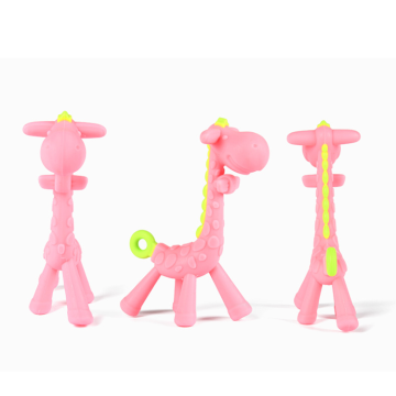 Mast-to-toxische, bpa-freie Silikon-Giraffe-Zahnenspielzeug für Babys