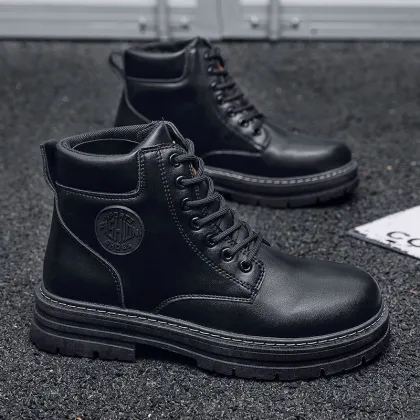 Spring New Rhubarb Boots: Men's and Women's Retro British Fashion Shoes
