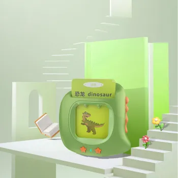 XY Band Early Educational Intelligent Chinese-English Speech Therapy Dinosaur Flash Cards Learning Machine