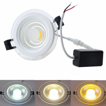 Cobertura embutida de vidro downlight