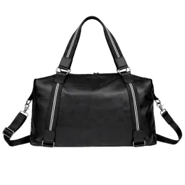 Genuine Leather Multi-Function Handheld & Cross-body Travel Bag
