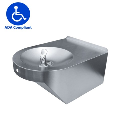 ADA accessible wall mounted outdoor water fountains