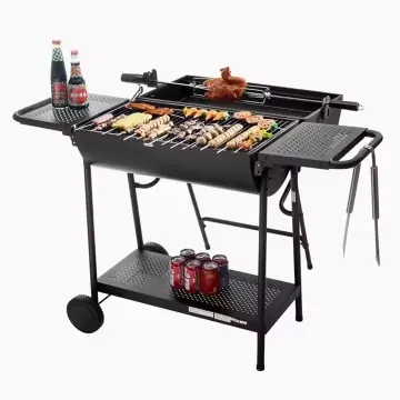 Durable Barbecue Grills Charcoal Portable Wood Pellet BBQ Grills Outdoor with Wheels