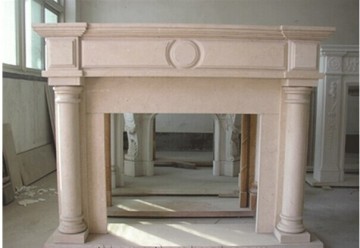 Afterglow Red Marble Fireplace Mantel